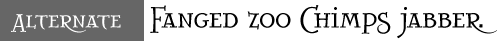 sample text setting of My Aunt Celia Alternate